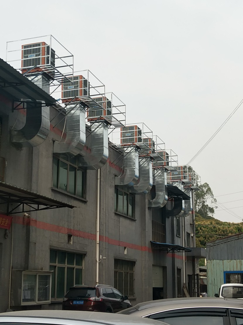 打磨車(chē)間環(huán)?？照{(diào)降溫工程